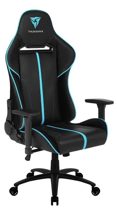 Кресло компьютерное игровое ThunderX3 BC5 Black-Cyan AIR